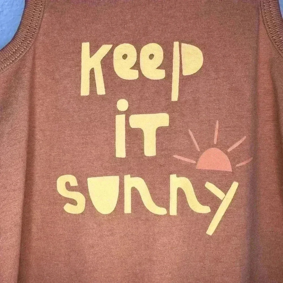 “Keep It Sunny” Unisex Baby ROMPER, Okie Dokie, Newborn - Picture 3 of 8